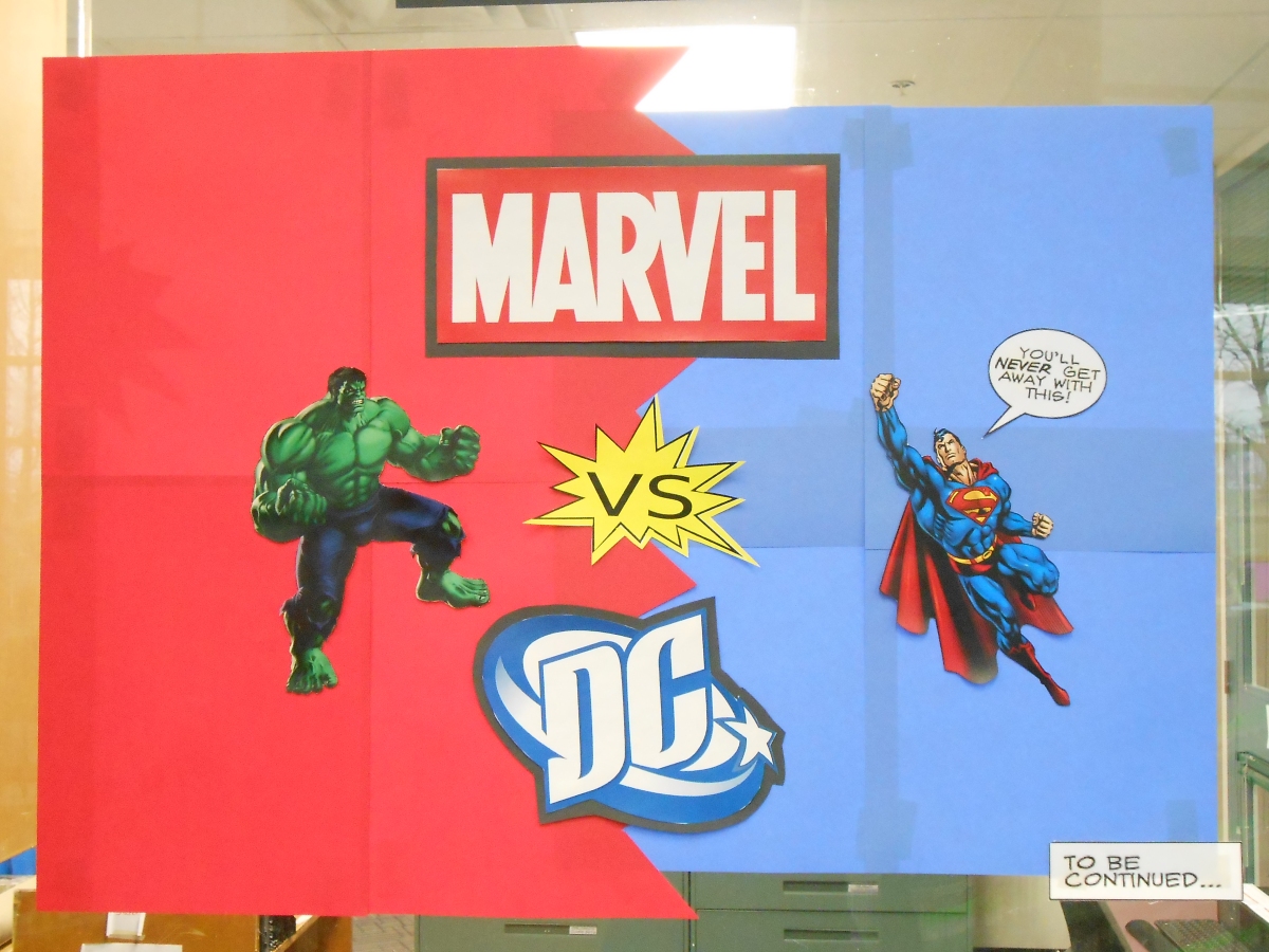 Marvel vs. DC Graphic Novel Display – Ontarian Librarian